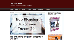 Desktop Screenshot of dailyprofitonline.com