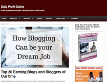 Tablet Screenshot of dailyprofitonline.com
